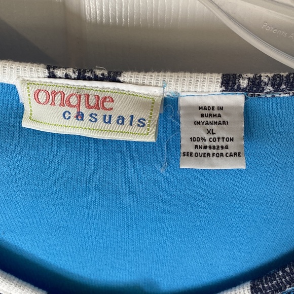 Onque Casual Nautical Ladies Button Down Sweater XL - Picture 6 of 7